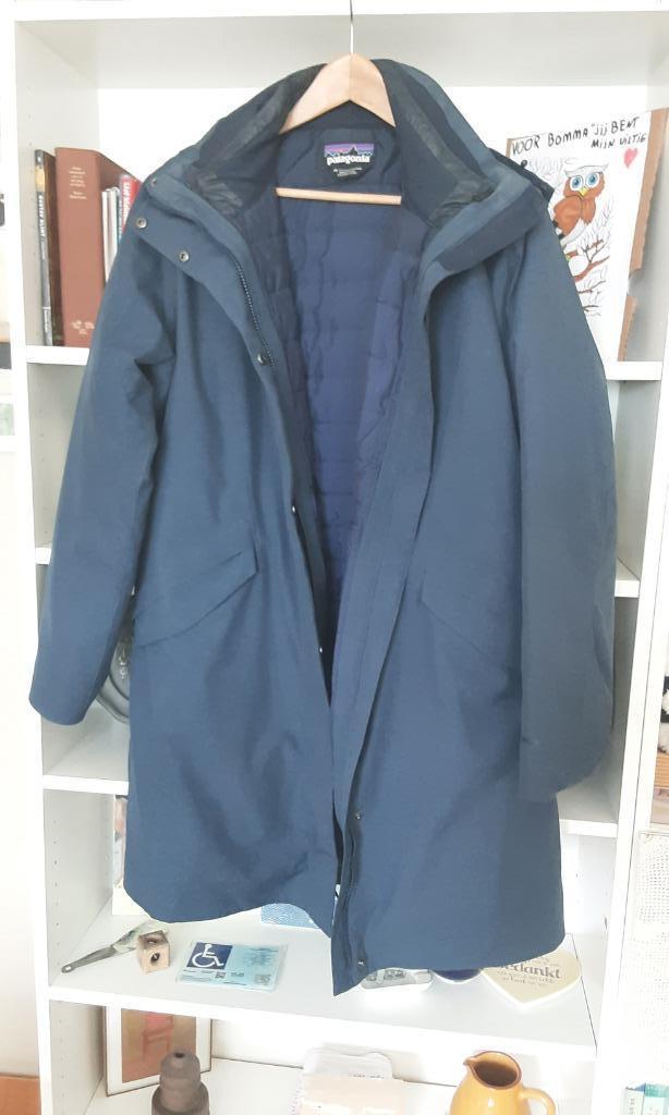 winterjas, Kleding | Dames, Jassen | Winter, Blauw, Maat 46/48 (XL) of groter, Zo goed als nieuw, Ophalen