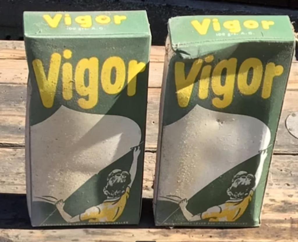 Oude zeeppakjes verdwenen Lever fabriek Vigor Brussels erfgo, Ophalen of Verzenden