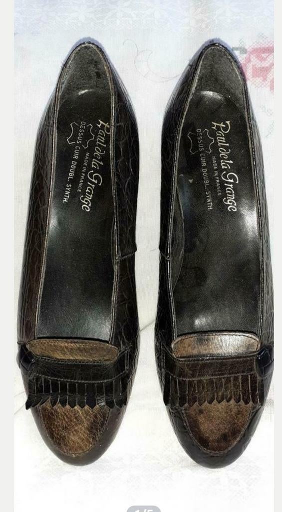 Paire de chaussures dames cuir pt 37, Vêtements | Femmes, Enlèvement ou Envoi, Noir, Neuf, Chaussures de marche