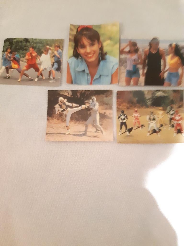5 stickers Power Rangers(Kellogg's 1995), Verzamelen, Verzenden, Zo goed als nieuw