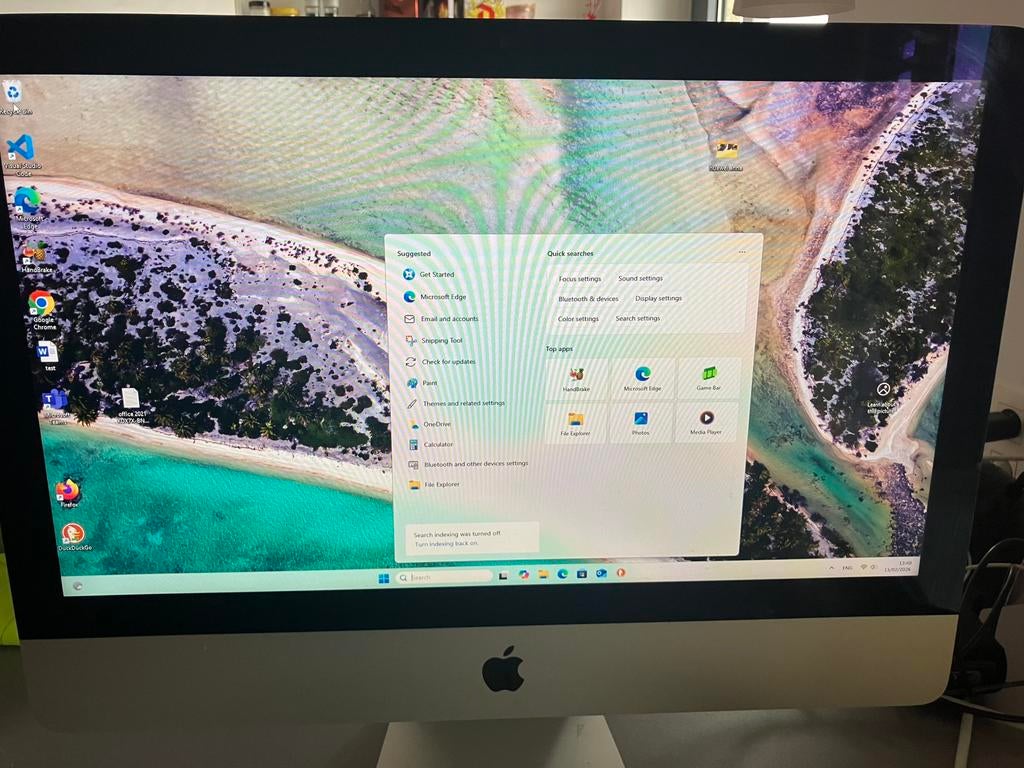 Imac 2013 met windows 11 en ssd 512gb, Computers en Software, 2 tot 3 Ghz, IMac, Ophalen of Verzenden, Zo goed als nieuw