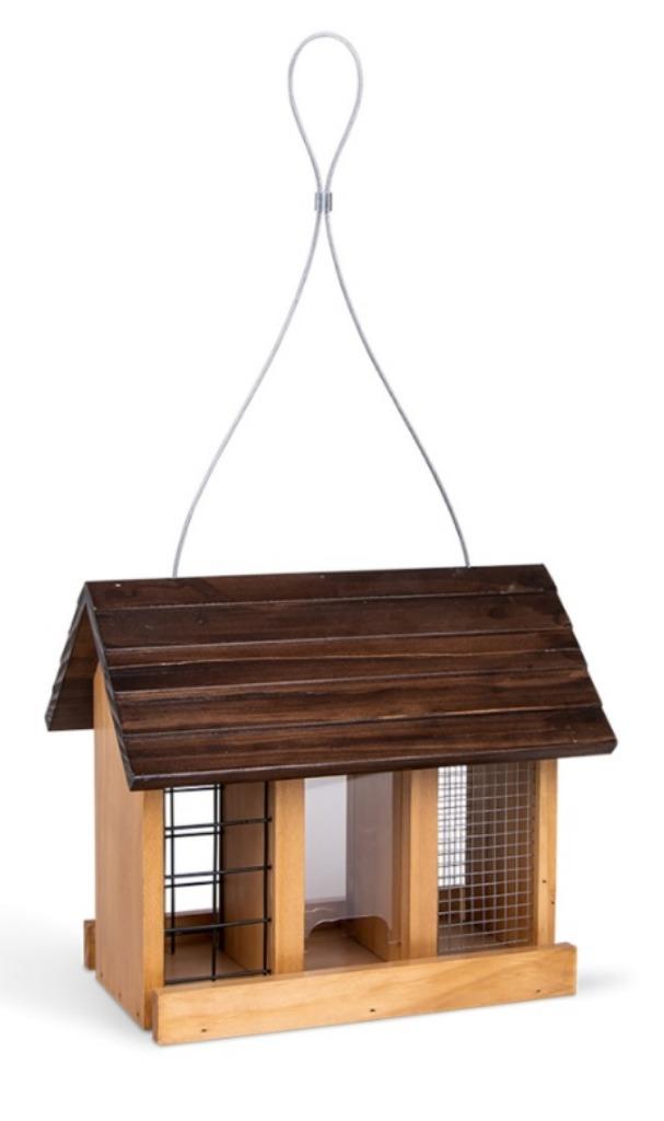 Voederhuis 3 in 1 Hout Carlos, Tuin en Terras, Ophalen, Nieuw