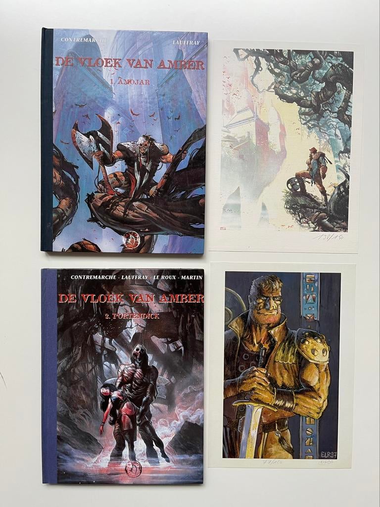 Luxe compleet set de vloek cvan amber gesigneerd op 150 ex, Boeken, Stripverhalen, Ophalen of Verzenden