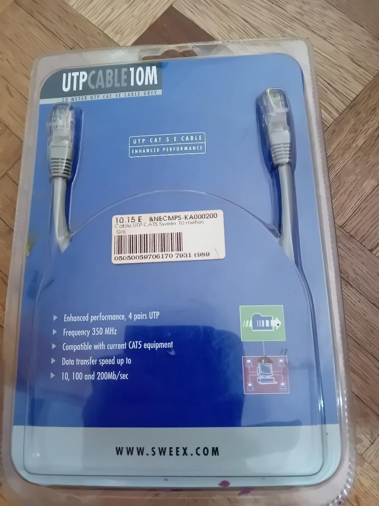 Cable utp 10 m, Ophalen of Verzenden