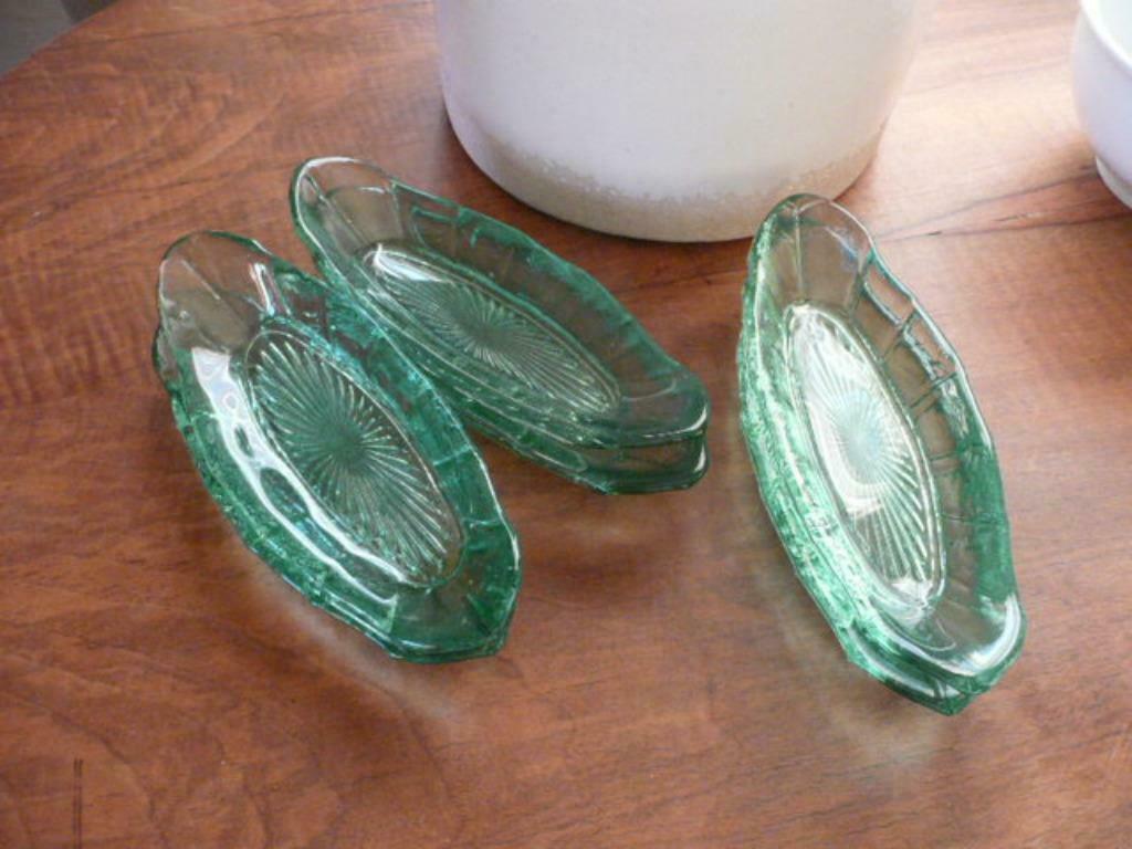 6 Vintage persglazen schalen, Ophalen of Verzenden