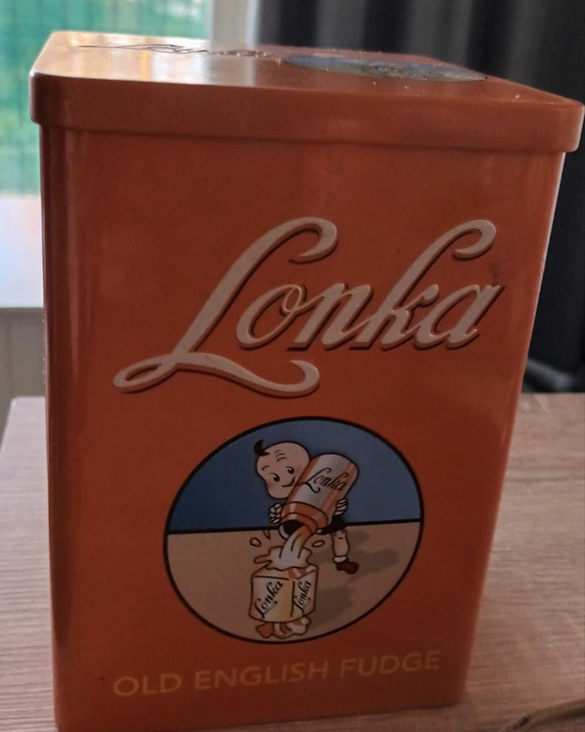 Blik Lonka fudge, Verzamelen, Ophalen of Verzenden, Zo goed als nieuw