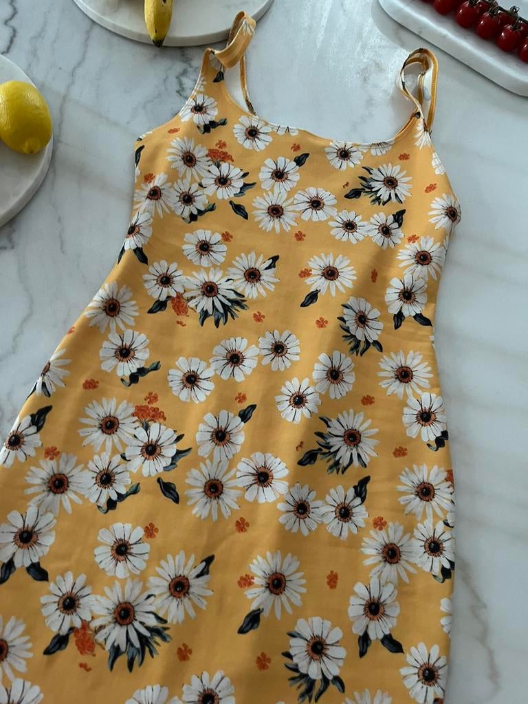 Robe moulante jaune zara, Comme neuf, Jaune