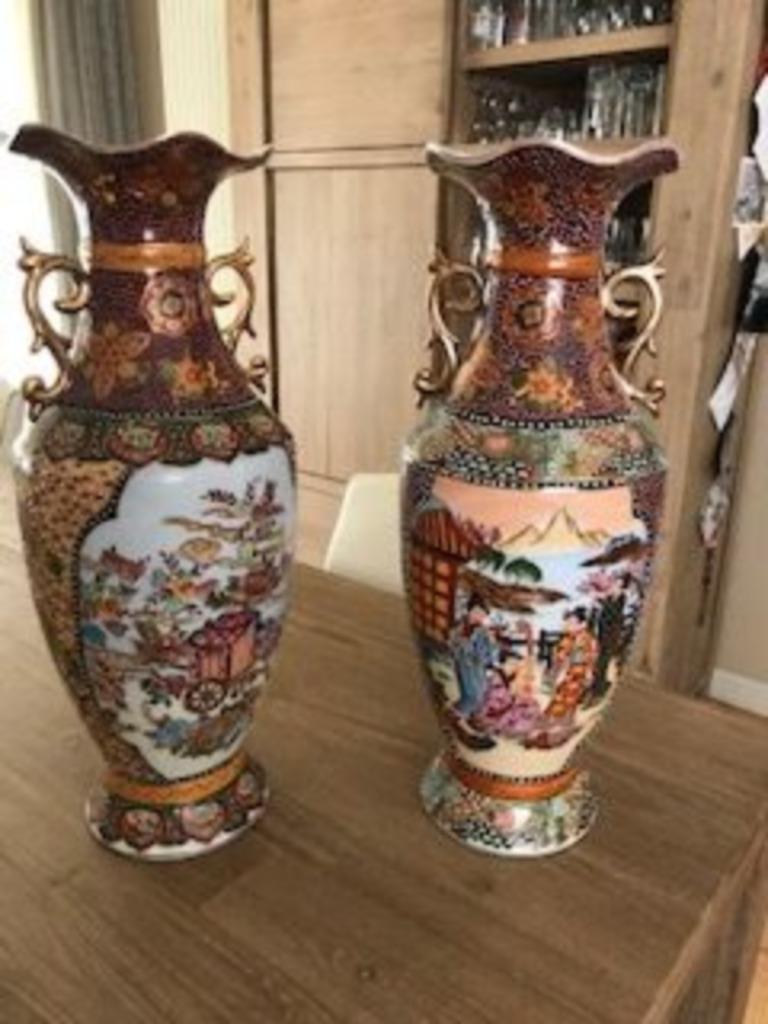 vazen in chinese stijl, Antiek en Kunst, Ophalen