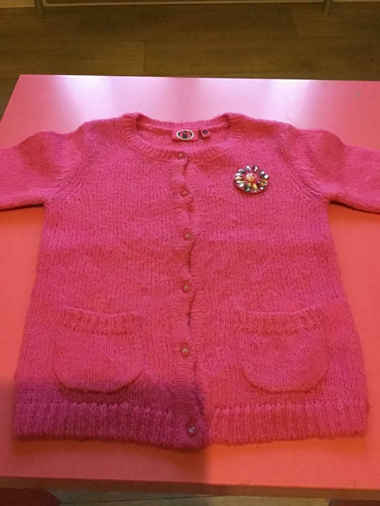 Roze truitje mega Mindy jbc maat 116, Ophalen, Gebruikt, Meisje, Trui of Vest