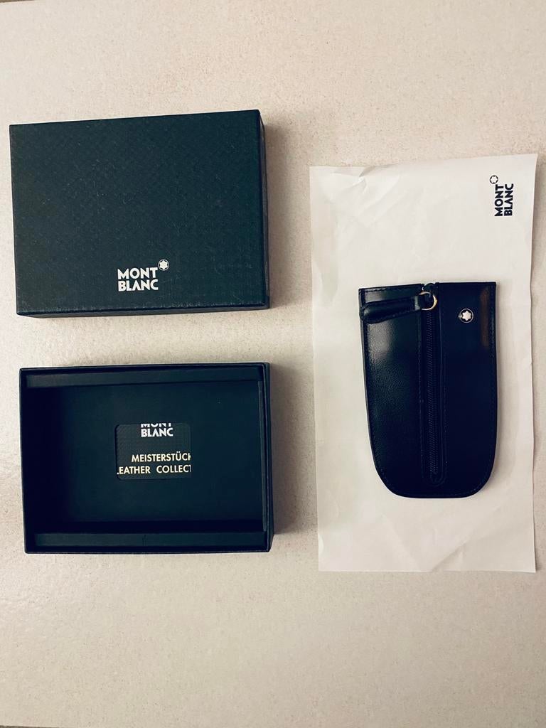 Étui zippé porte-clés en cuir noir Montblanc, Bijoux, Sacs & Beauté, Accessoires Autre, Neuf, Enlèvement ou Envoi