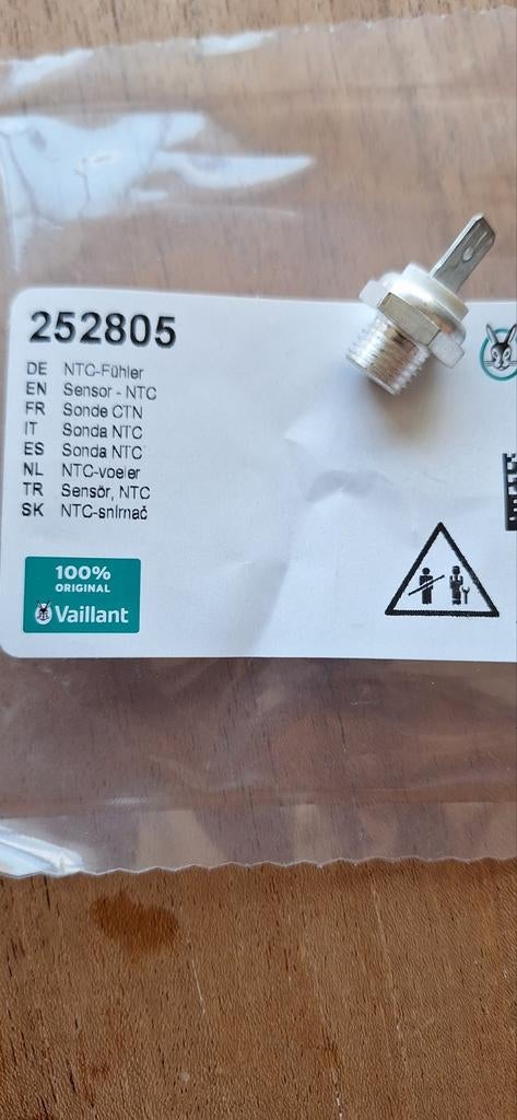 2 stuks Vaillant NTC voelers / sensor 252805, Ophalen of Verzenden, Nieuw, Aardgas, Geiser