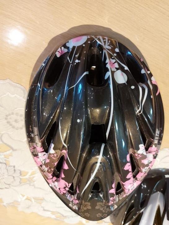 zwart roze fiets helm kinderen, Enlèvement