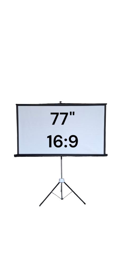 Beamerscherm/Projectiescherm 77inch Div modellen – New, Audio, Tv en Foto, Projectieschermen, Ophalen of Verzenden, Handmatig