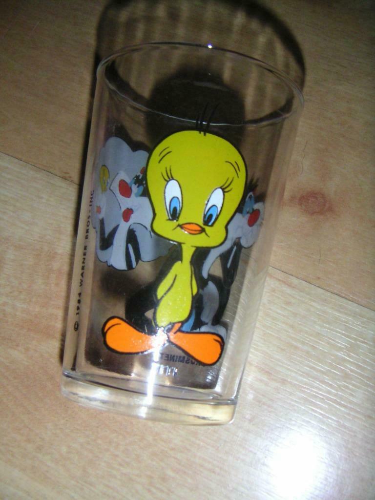 verre TWEETY et SYLVESTRE 1984, Enlèvement ou Envoi, Utilisé, Verre à eau