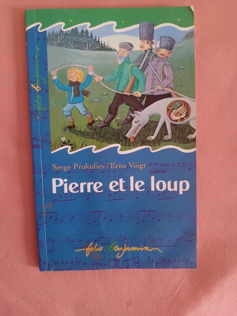 Kinderverhaal „Peter and the Wolf” van S. Prokofiev, Ophalen of Verzenden, Gelezen, FOLIO BENJAMIN