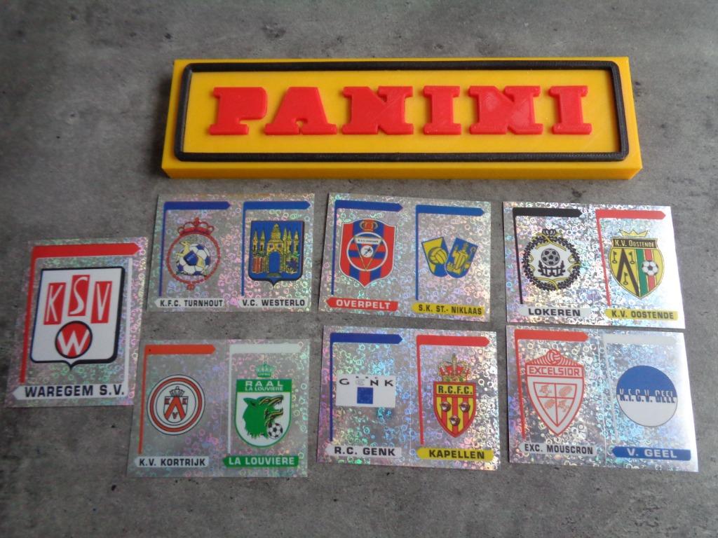 PANINI FOOTBALL 96 STICKERS 7X VOETBAL BADGES, Verzenden