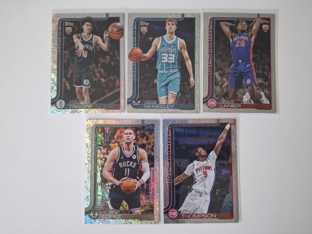 Lot 5 kaarten NBA Topps 2025 - Sand Glitter, Ophalen of Verzenden, Zo goed als nieuw, Meerdere plaatjes