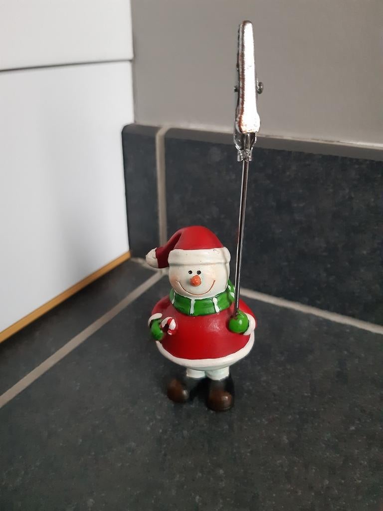 Porte-photo bonhomme de neige de Noël, Enlèvement ou Envoi, Comme neuf