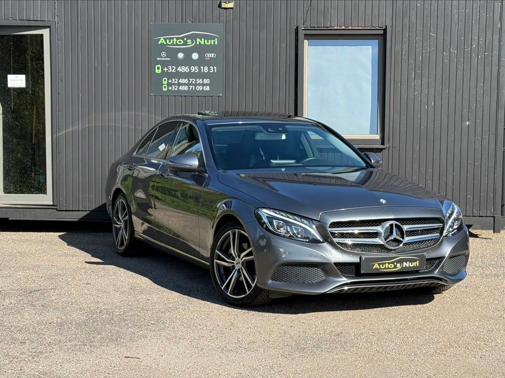 Mercedes-benz c220d 170pk automaat navi opendak 12M garantie, Automaat, 4 deurs, Achterwielaandrijving, Bedrijf