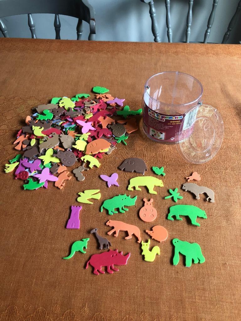Schuimstickers: dieren, Ophalen of Verzenden, Zo goed als nieuw, Knutselen