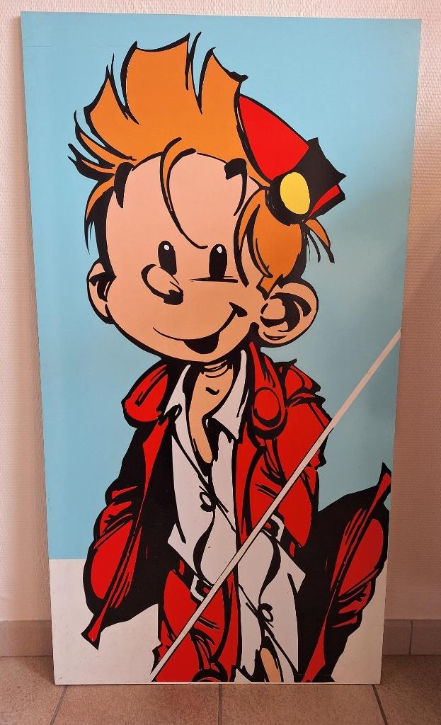 Spirou grand format 122 x 65 cm Franquin Janry, Collections, Enlèvement, Utilisé