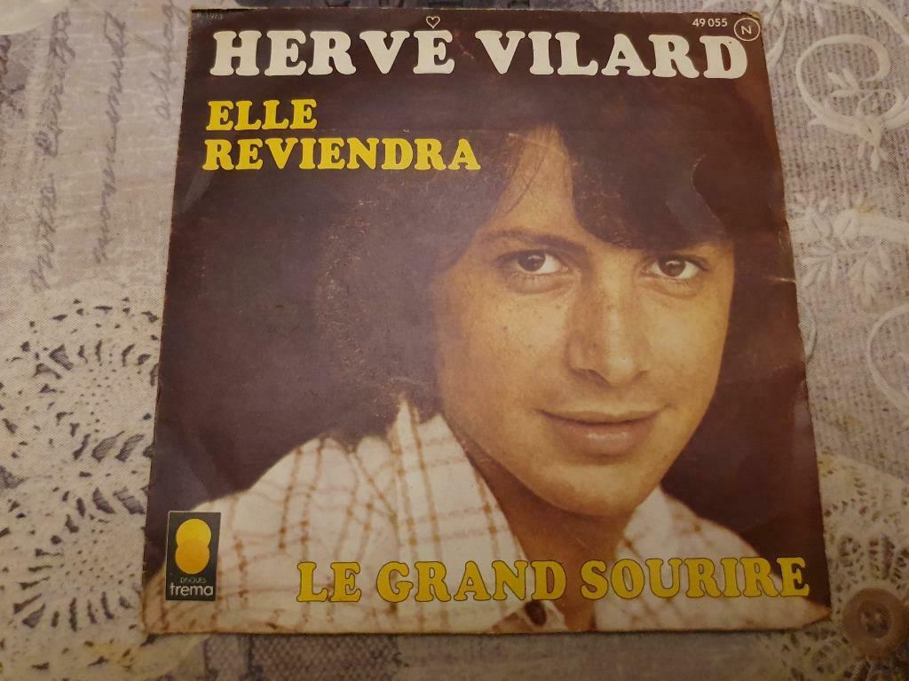 Disque vinyl 45 tours Hervé Vilard elle reviendra, Enlèvement ou Envoi, Comme neuf