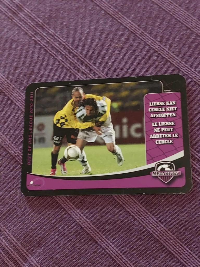 Voetbalkaart : Megakicks / Lierse-Cercle Brugge - 2010-2011, Envoi, Comme neuf, Cartes de joueur