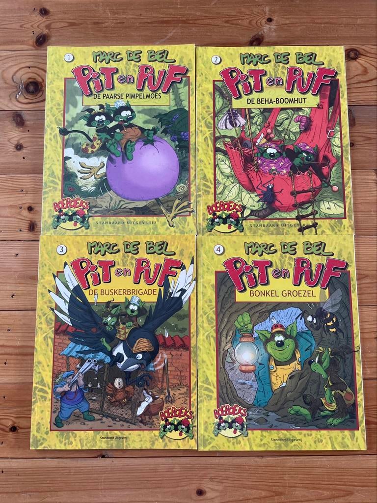 Pit & Puf strips, Boeken, Stripverhalen, Meerdere stripboeken, Ophalen of Verzenden, Zo goed als nieuw, Marc De Bel