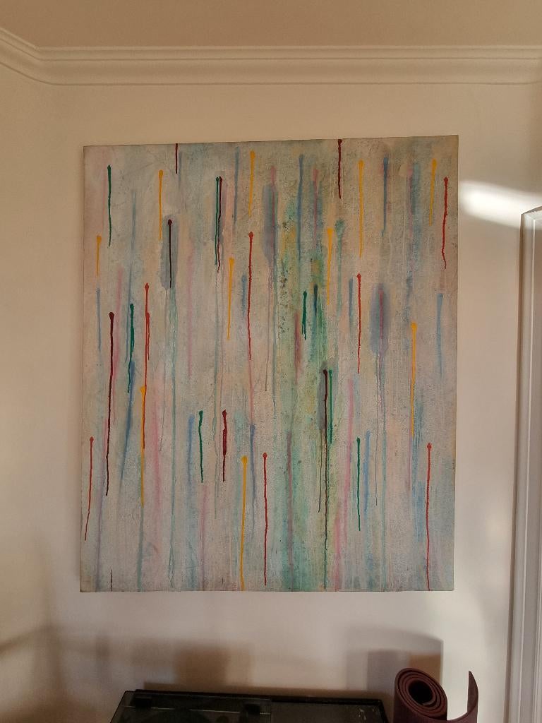 Tableau moderne abstrait. Goutelettes des couleurs., Enlèvement