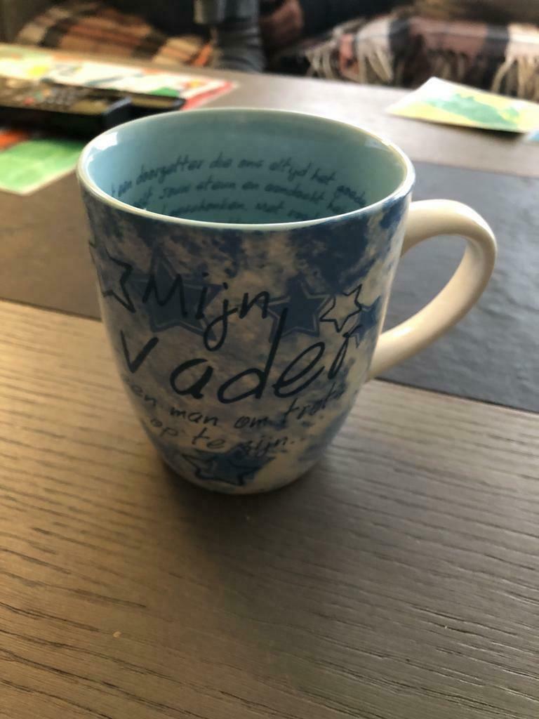 Koffie tas met de naam vader, Ophalen, Zo goed als nieuw, Kop(pen) en/of Schotel(s)