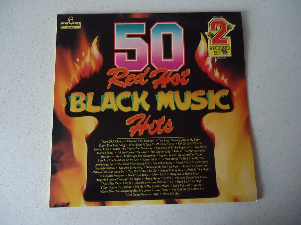 Dubbel LP "50 RED HOT BLACK MUSIC HITS anno 1977., Ophalen of Verzenden, Gebruikt, 12 inch, Dance