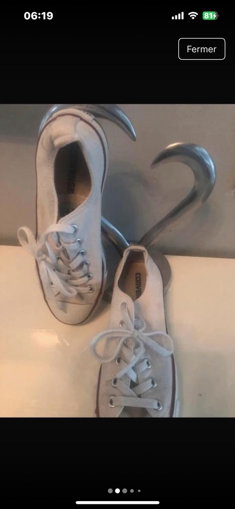 Converse Chuck Taylor All Star Baskets  T 39,5 Unisexe, Enlèvement ou Envoi, Blanc