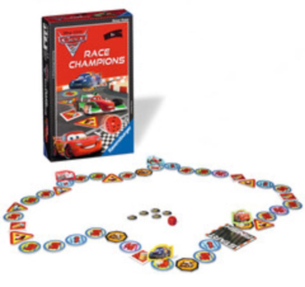 Jeu ravensburger Car's 2 race Champions, Hobby en Vrije tijd, Gezelschapsspellen | Kaartspellen, Gebruikt, Ophalen