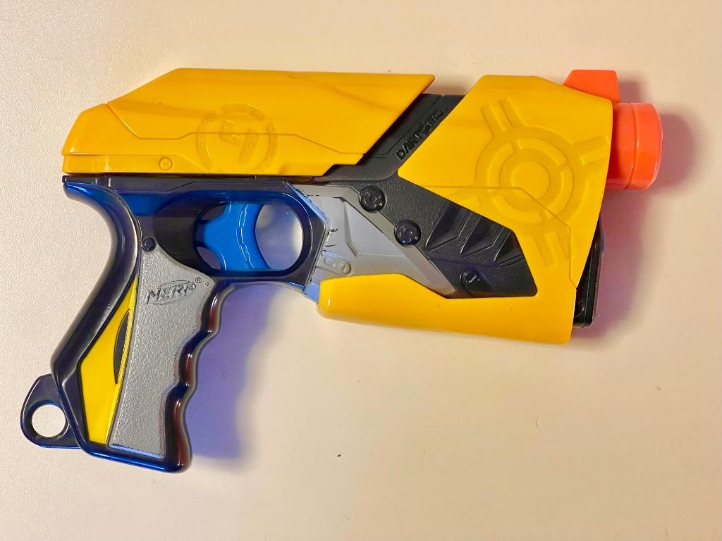 Nerf Dart Tag Sharp Shot Blaster - comme neuf, Enfants & Bébés, Jouets | Extérieur | Jeu d'action, Comme neuf, Enlèvement ou Envoi