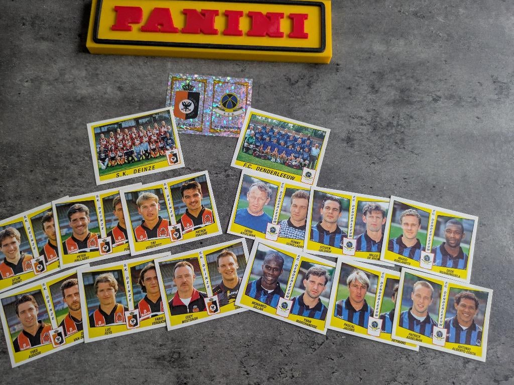 PANINI STICKERS 15X FOOTBALL 97 Deinze / Denderleeuw voetbal, Ophalen of Verzenden, Nieuw