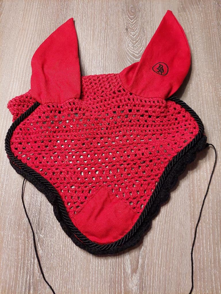 Bonnet cheval anti-mouches-BR orange, Animaux & Accessoires, Enlèvement, Comme neuf, Orange, BR