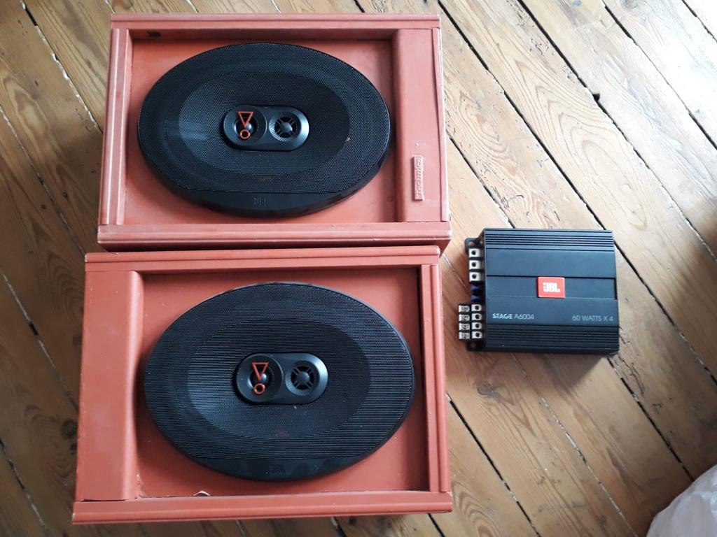 Amplificateur JBL StageA6004 avec haut-parleurs JBL Technics, Autos : Divers, Haut-parleurs voiture, Enlèvement ou Envoi, Comme neuf