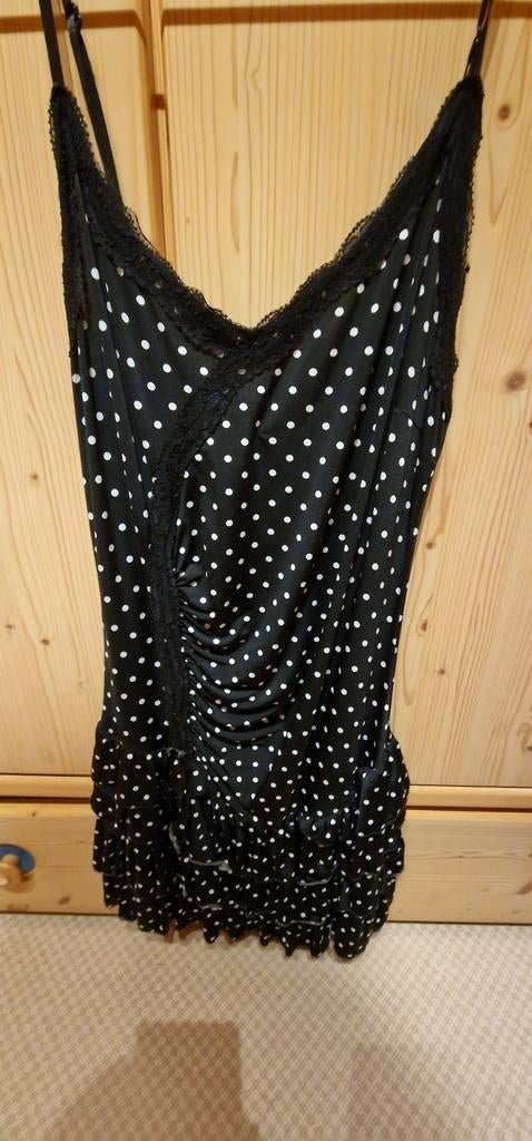 ​Elegant Zwart Kleedje met stipjes–Fifilles Paris–maat 36  S, Kleding | Dames, Ophalen of Verzenden, Maat 36 (S), Zwart, Boven de knie