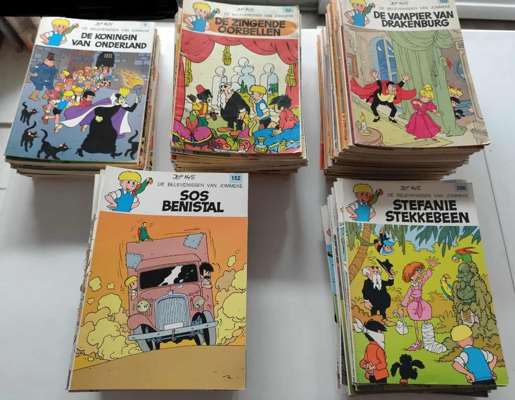Verzameling Jommeke strips, Plusieurs BD, Enlèvement, Utilisé, Jef Nys