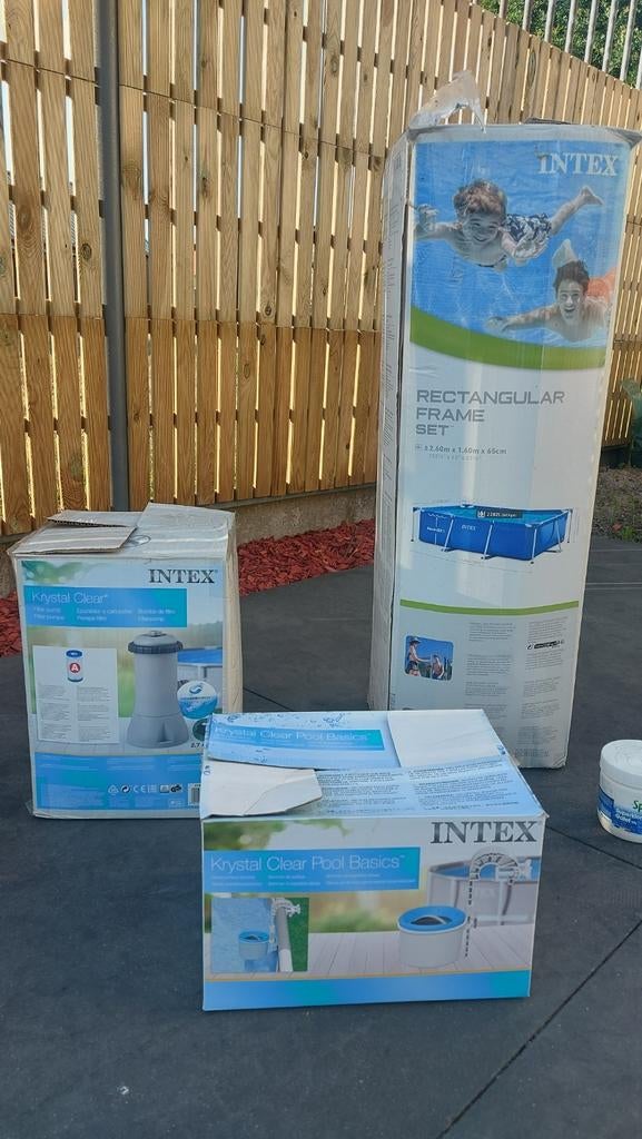 Intex Zwembad 260x130x65, Tuin en Terras, Zwembaden, Zo goed als nieuw, Ophalen