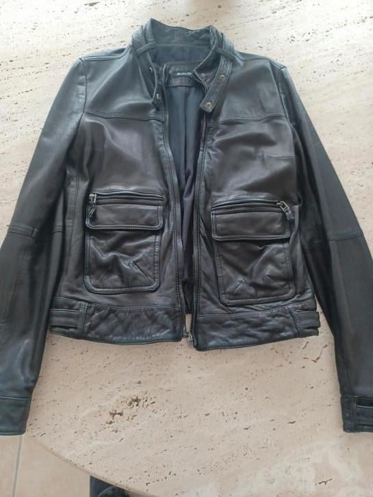 Lederen vest dames M, Enlèvement ou Envoi, Comme neuf, Taille 38/40 (M)