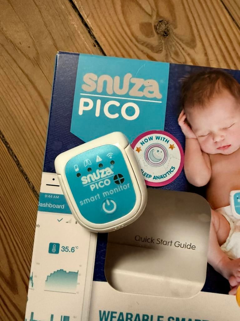 Ademhalingsmonitor clip on voor babies Snuza Pico, Enlèvement, Comme neuf