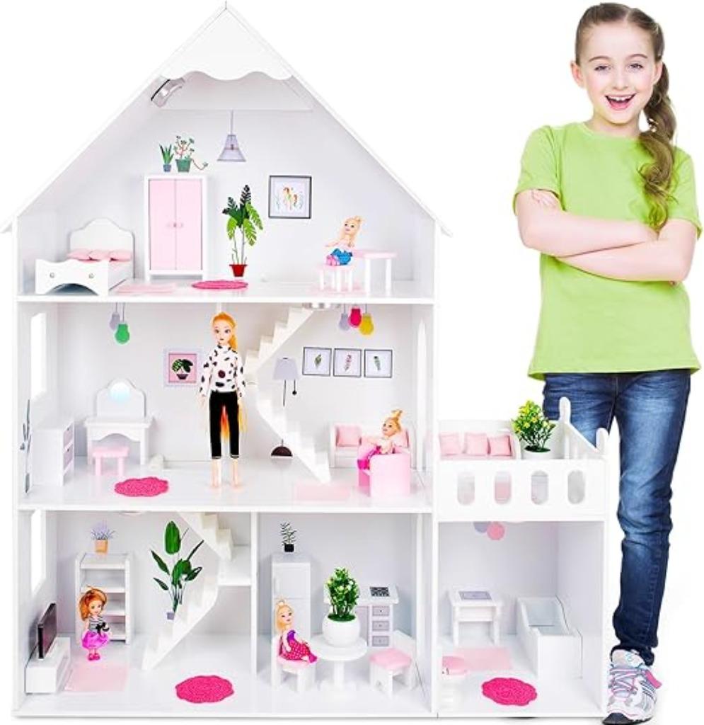 Maison de poupée en bois Kinderplay LIVRAISON RAPIDE ET GRAT, Envoi, Neuf, Maison de poupées