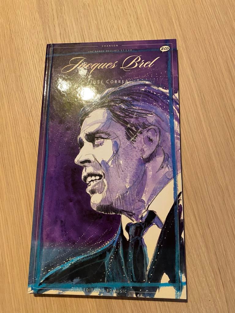 Jacques Brel - Longbox 2 cd + bande dessinée par José Correa, Enlèvement ou Envoi, Utilisé