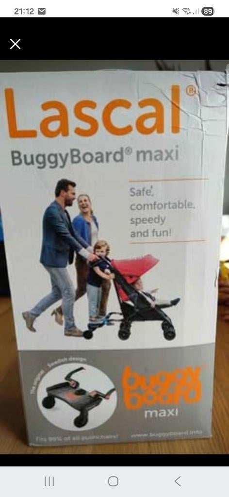 Planche de poussette Lascal Buggy Board Maxi, Enlèvement ou Envoi, Utilisé