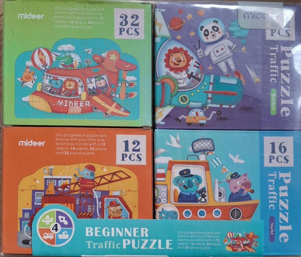 Box met 4 puzzels, Ophalen