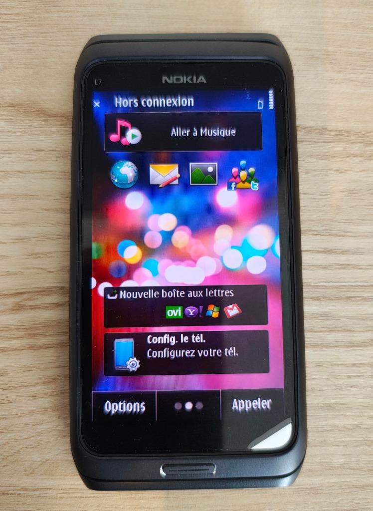Nokia E7, Telecommunicatie, Mobiele telefoons | Nokia, Schuifmodel, Zwart, Nieuw, Ophalen of Verzenden
