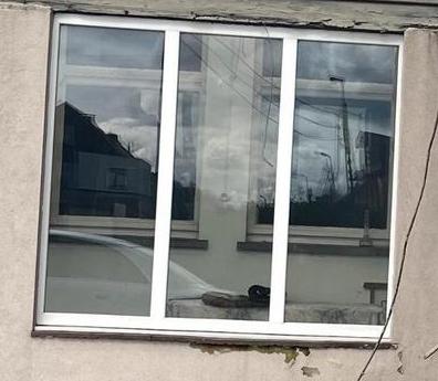 Vast pvc raam, dubbele beglazing, Doe-het-zelf en Bouw, Ophalen, Kunststof, Raamkozijn, Zo goed als nieuw