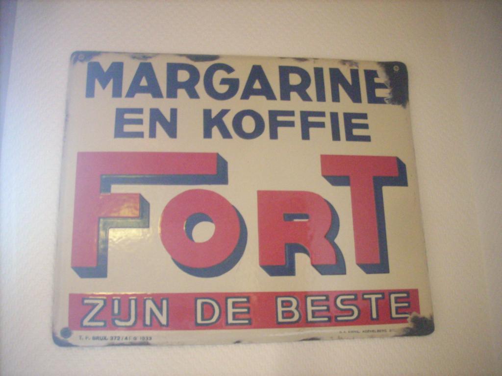 Bord Fort koffie gezocht, Ophalen, Zo goed als nieuw, Reclamebord