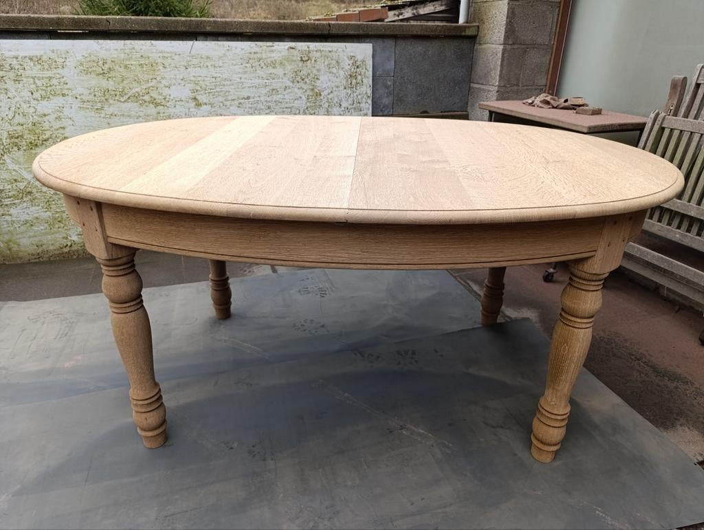 table en chêne aérogommer